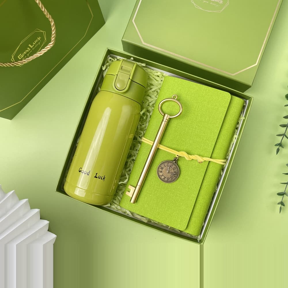 Thermos, Notebook & Key Pen Set