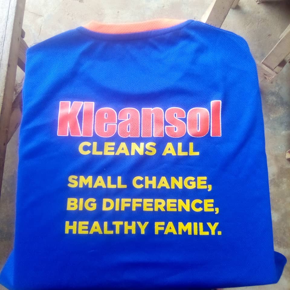 Kleansol — Branded jersey, back print.