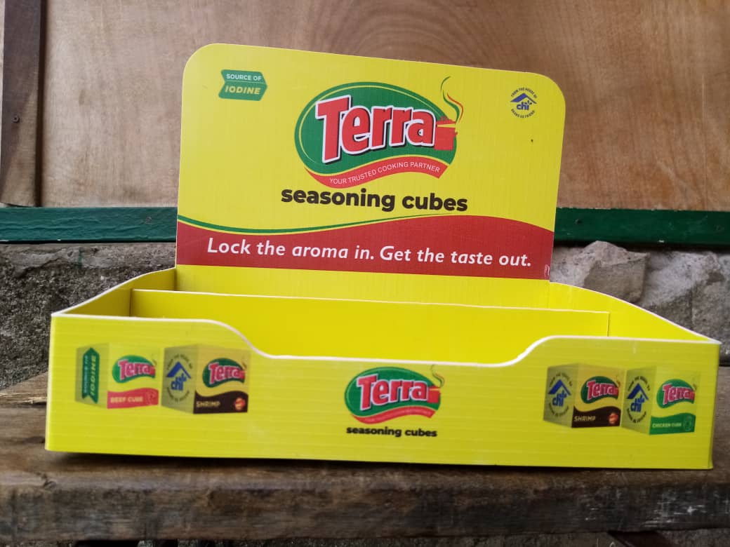 Terra — Counter tray, front elevation.