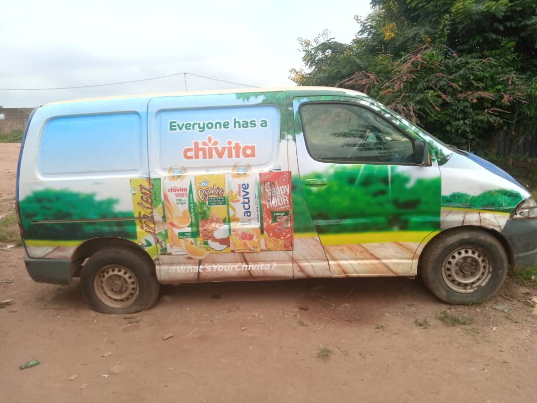 Chivita — "Everyone has a Chivita" full van wrap.